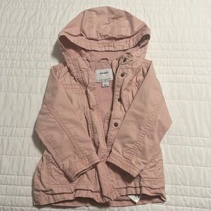 Old Navy Pink Toddler Utility Jacket 3T